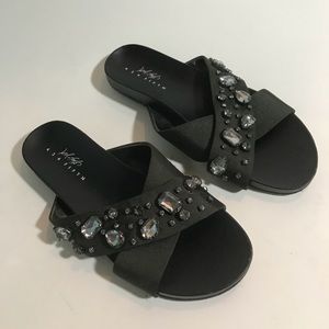 Lord & Taylor 424 Fifth bejeweled sandals